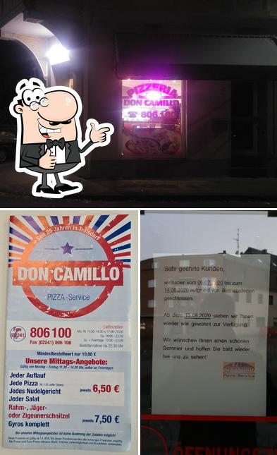 See this pic of Pizzeria Don Camillo