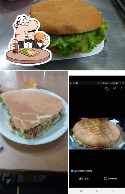 Peça um hambúrguer no MJ Lanches