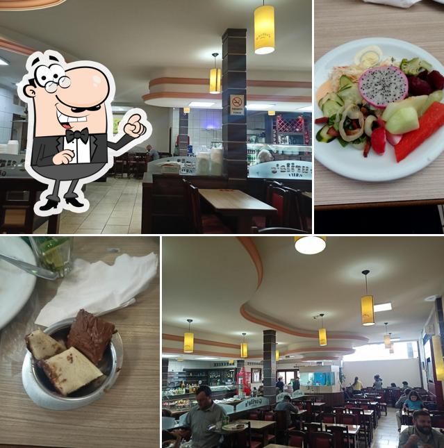 O interior do Restaurante Gurila's Grill
