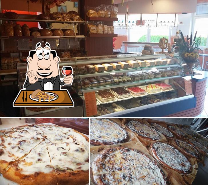 Probiert eine Pizza bei Slaščičarna in kavarna Šijanec