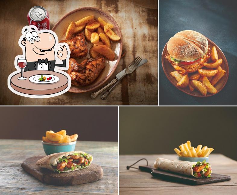 Platos en Nando's Brits Drive Thru