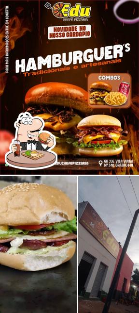 Hambúrguer em Edu Chefe Pizzaria