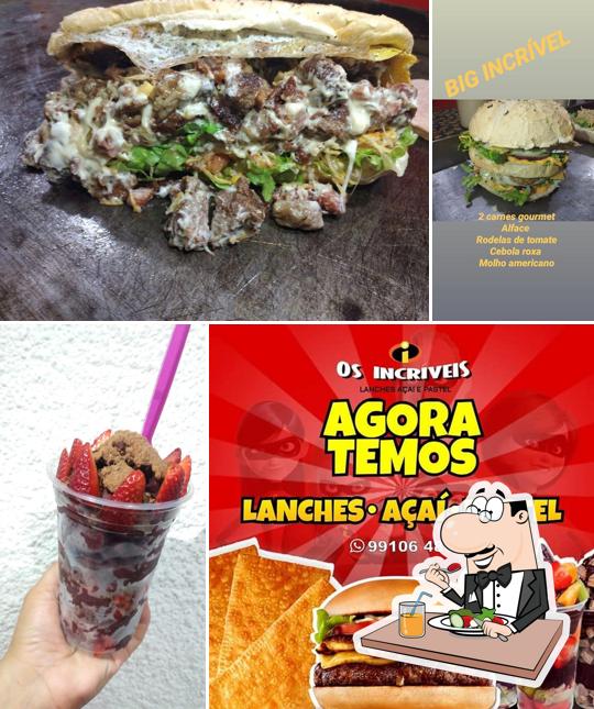 Hambúrguer em Os Incríveis Lanches, pastéis e açaí