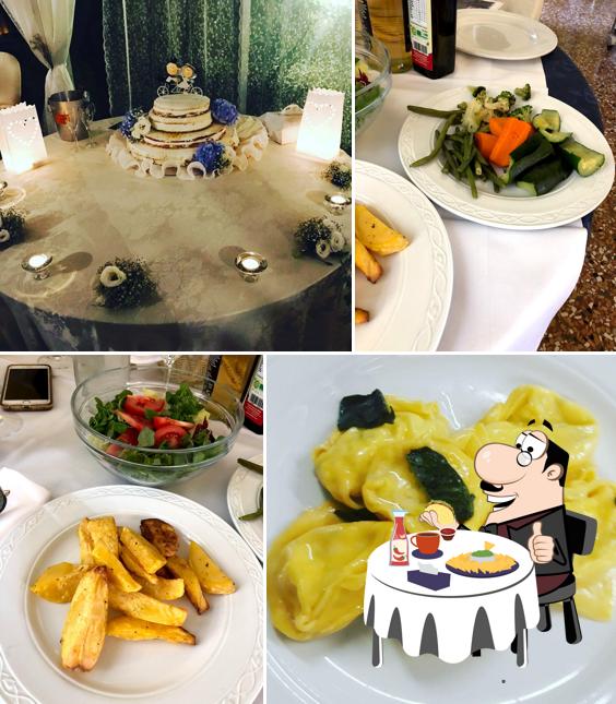 Piatto di formaggi al Villa Orsi