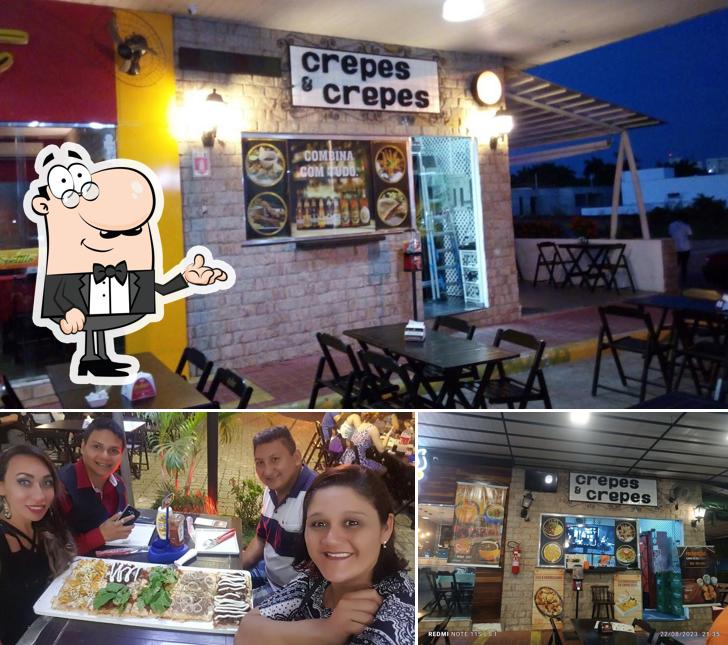 O interior do Crepes e Grill