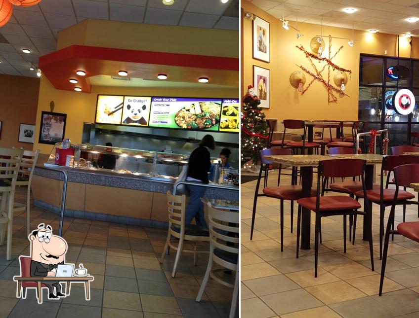 Take a seat at one of the tables at Panda Express