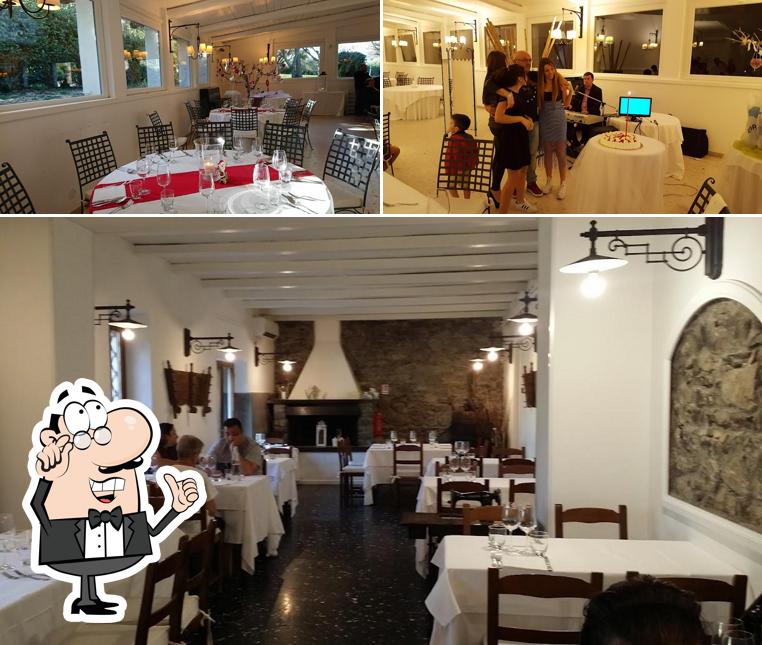 Gli interni di Osteria Il Bersagliere
