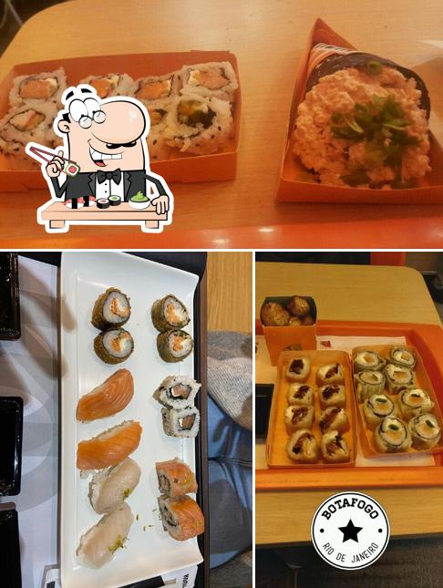 Experimente diferentes opções de sushi