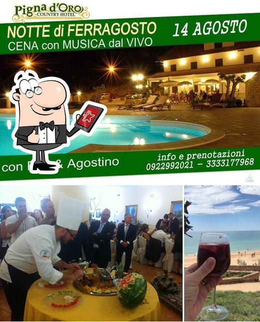 La esterno e tavolo da pranzo del ristorante