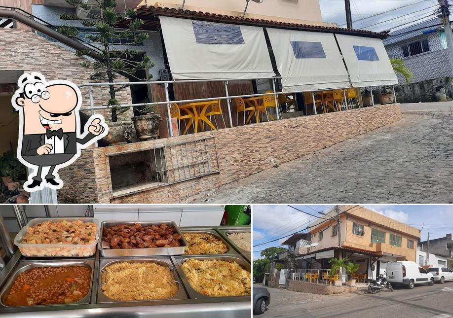 A imagem do EJ Refeições’s exterior e comida