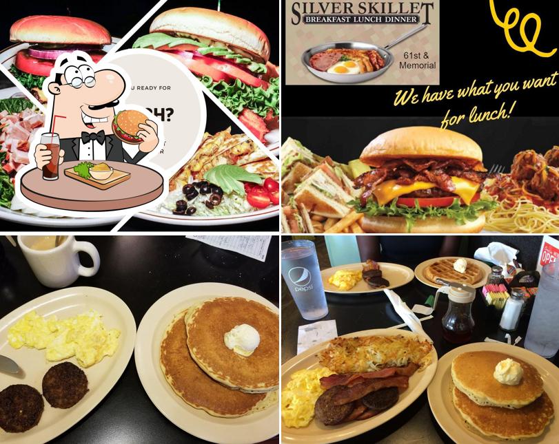 Try out a burger at Silver Skillet Family Diner