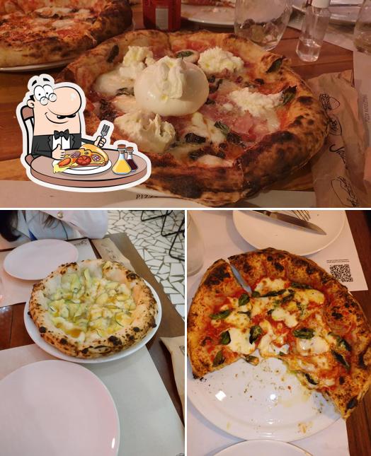 Consiga diferentes tipos de pizza