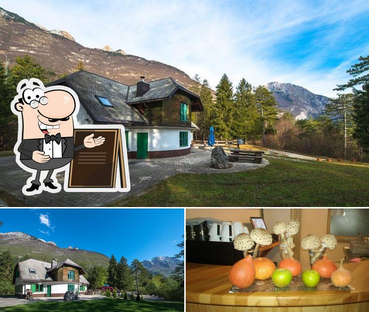 La foto di esterno e cibo da Casa Monte