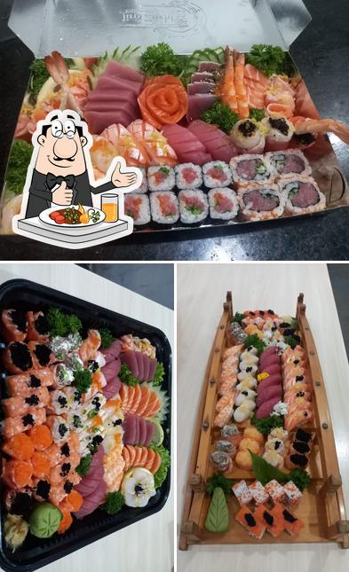 Comida em Jirō Zushi japonesa