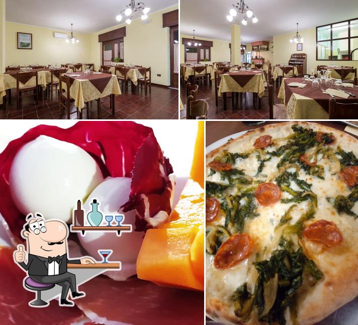 Ristorante Pizzeria Santa Lucia si caratterizza per la interni e cibo