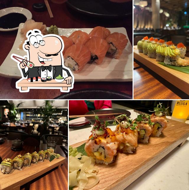 A Novikov Restaurant & Bar, vous pouvez commander des sushis