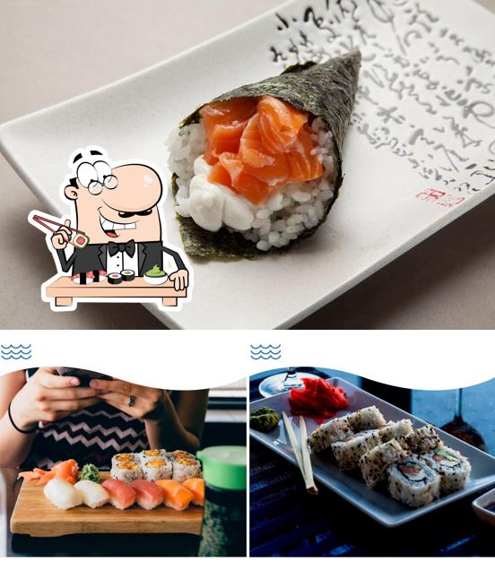 Escolha diversas opções de sushi