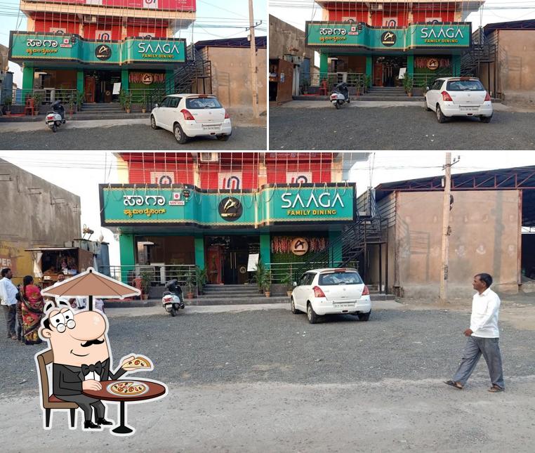 The exterior of SAAGA FAMILY DINING