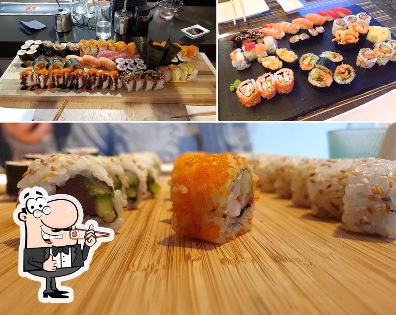 Sushi rolls are offered by Edoki Sushi Restaurant