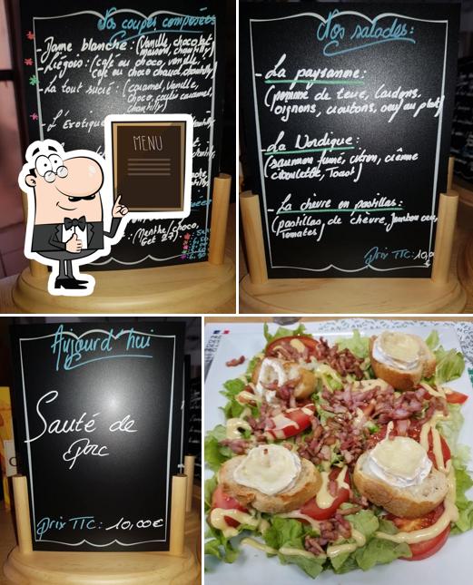 Découvrez le menu du jour sur le tableau