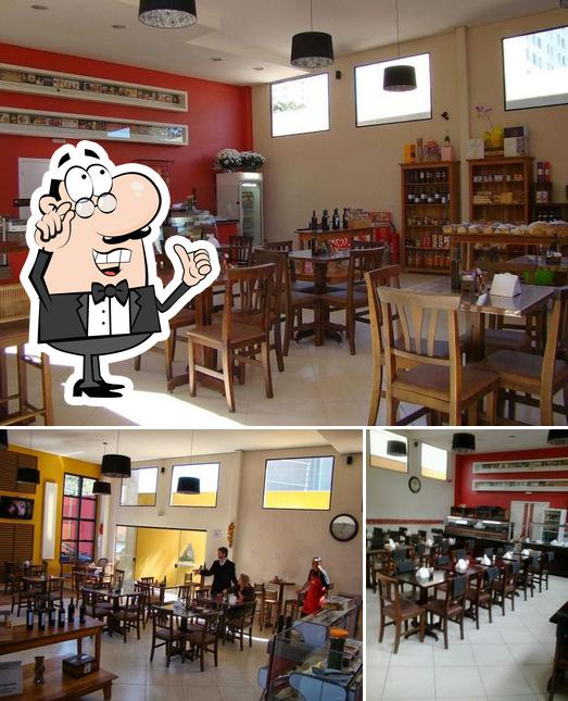 O interior do Moinho Comidoria