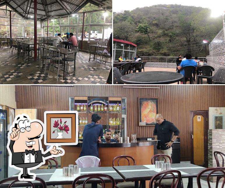 The interior of Captain's Bar and Restaurant