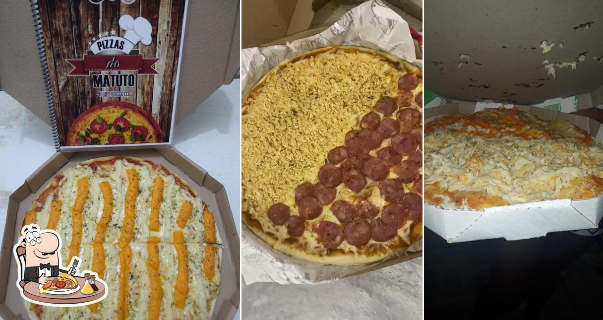 Peça diferentes variedades de pizza