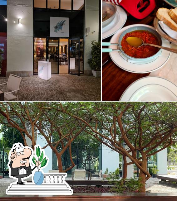 Entre diferentes coisas, exterior e comida podem ser encontrados a Margutta Barra