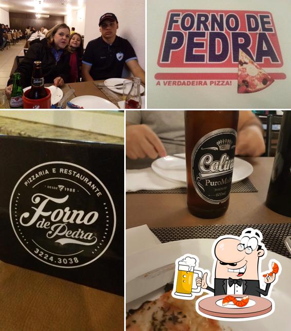 Pizzaria Forno de Pedra offerece uma gama de cervejas