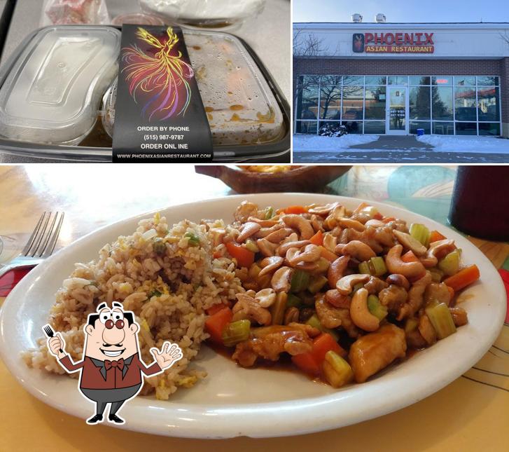 Estas son las imágenes donde puedes ver comida y exterior en Phoenix Asian Restaurant