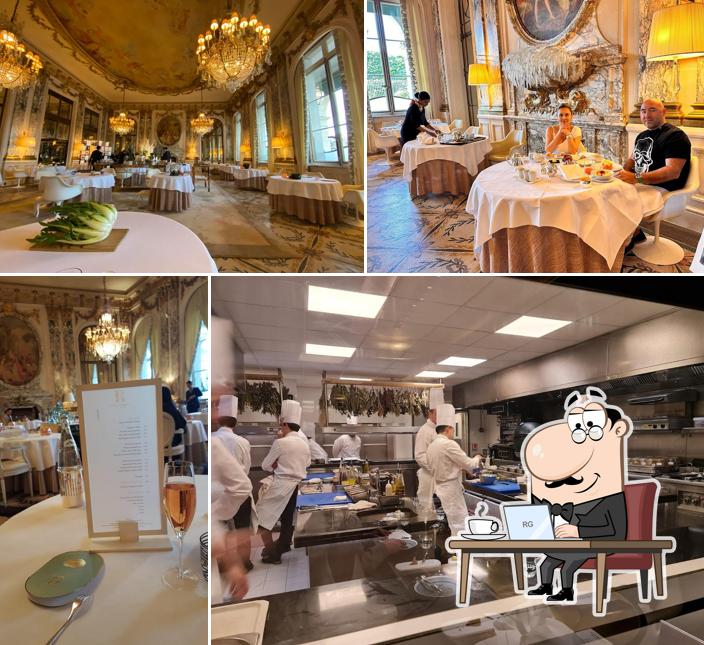 Installez-vous à l'une des tables de Restaurant Le Meurice Alain Ducasse