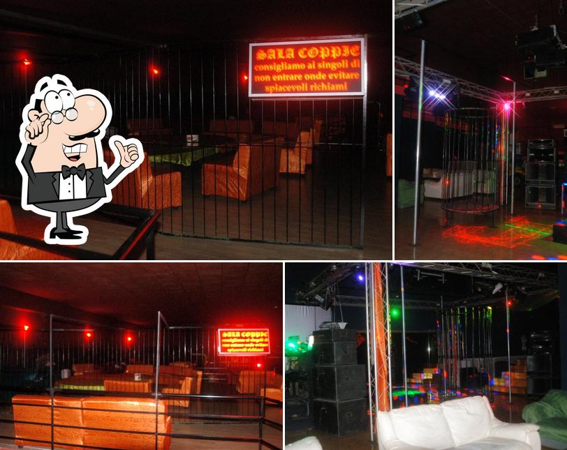 Gli interni di Club Privè Estasi