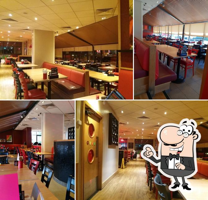 The interior of Pizza Hut Restaurants Lombardy Retail Park