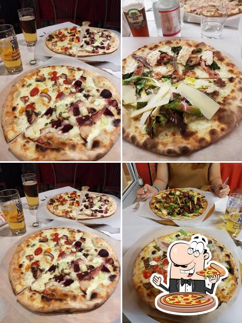Pick pizza at Pizzeria San Marco