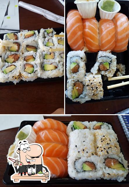 Prenez différentes options de sushi