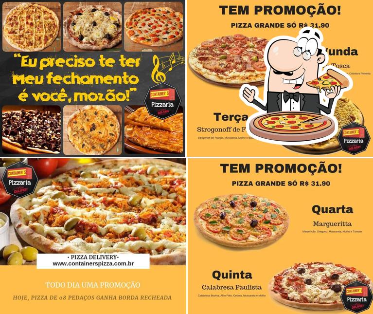 Consiga diferentes variedades de pizza