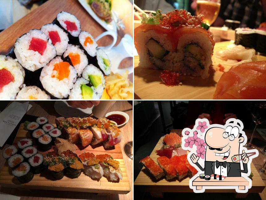 Sushi-Rollen werden von Sushi-ya angeboten