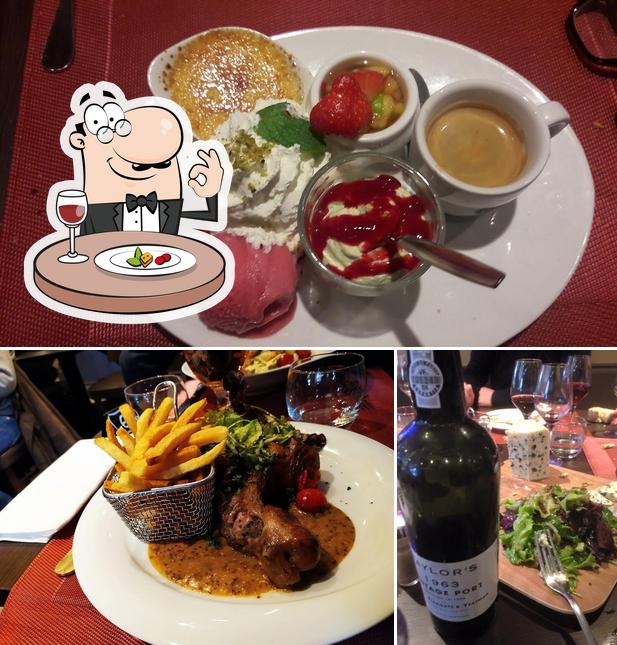 Помимо прочего, в La Brasserie du Château есть еда и алкоголь