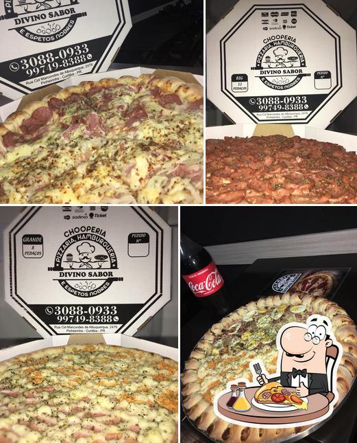 Escolha diferentes estilos de pizza