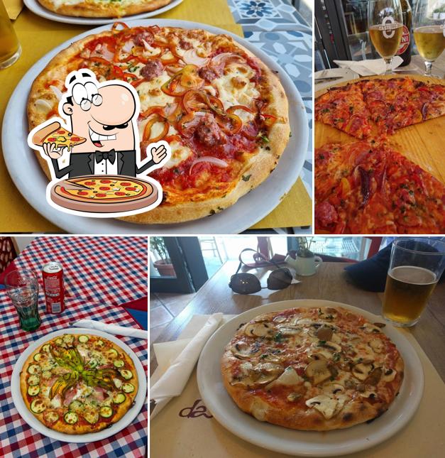 A Pizzeria Le Mura, puoi assaggiare una bella pizza