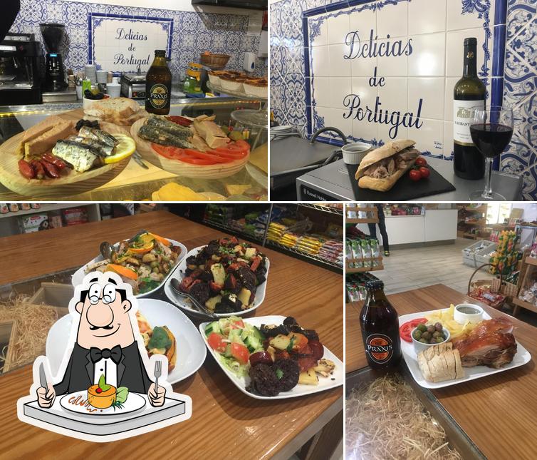 This is the photo showing food and drink at Delícias de Portugal