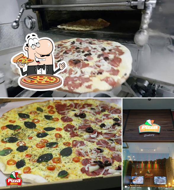 Escolha diferentes tipos de pizza