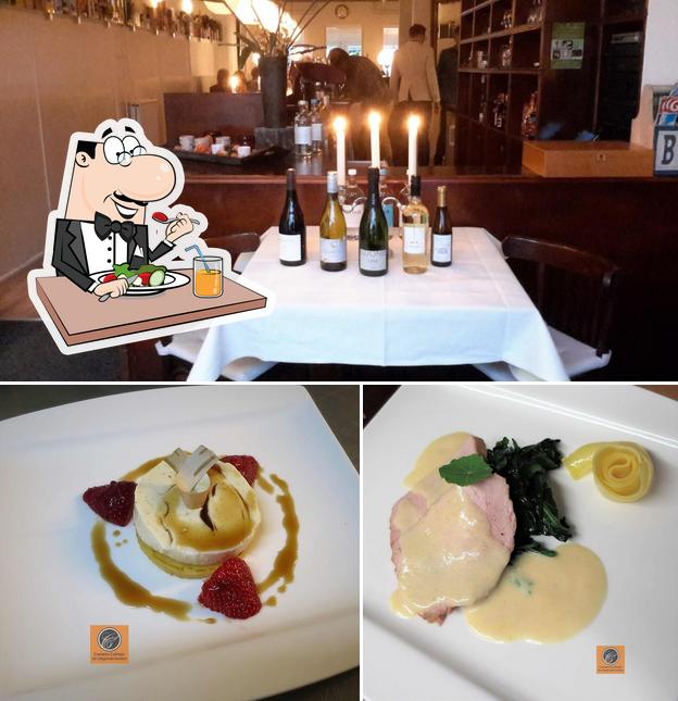 This is the image displaying food and wine at De Hogenhouck