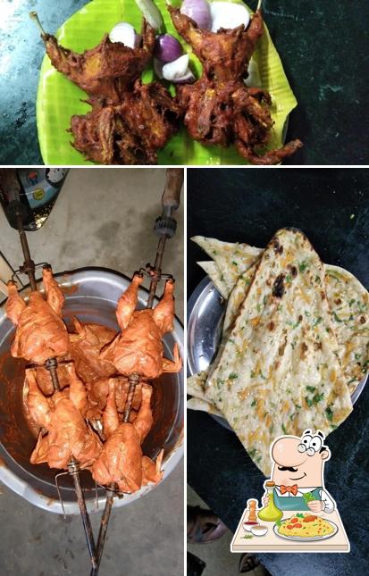 Food at Indian dhaba family restaurant