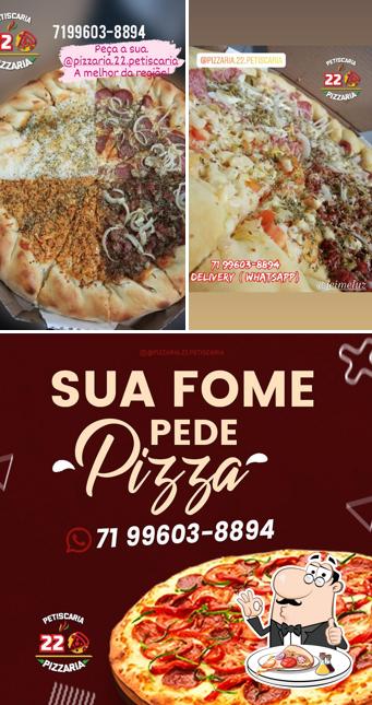 Experimente pizza no Pizzaria & Petiscaria 22