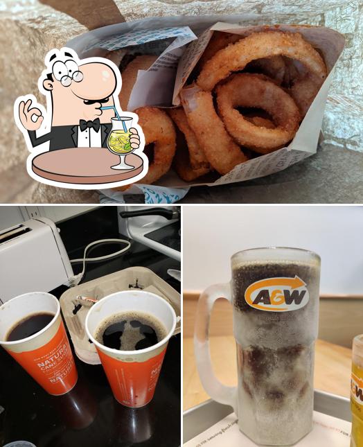 The photo of A&W Canada’s drink and food