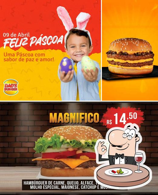 Comida em Dad's Burger