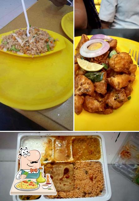 Food at Hot Chips Veg Restaurant