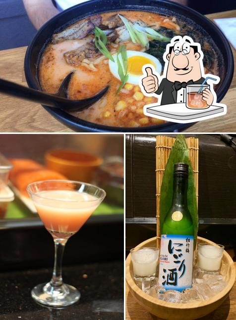 Entre la variedad de cosas que hay en Oh Baby Sushi también tienes bebida y comida