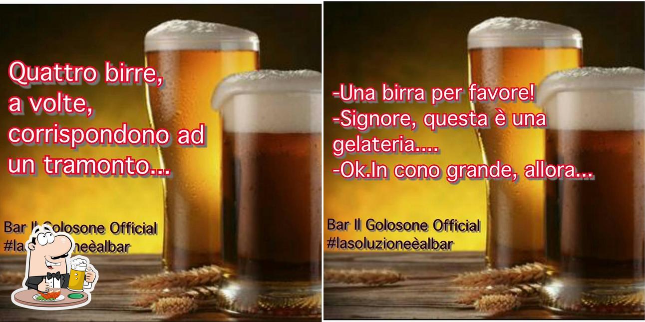 Puoi prenderti un rinfrescante bicchiere di birra chiara o scura